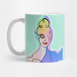 Vibrant Woman Portrait Mug